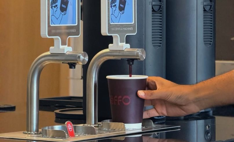Gëffo coffee on tap